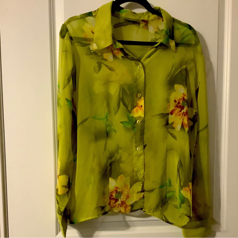 Croft and Barrow sheer blouse